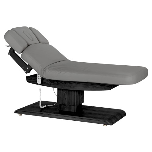 Leżanka SPA Sillon Relax szara z czarną podstawą 2
