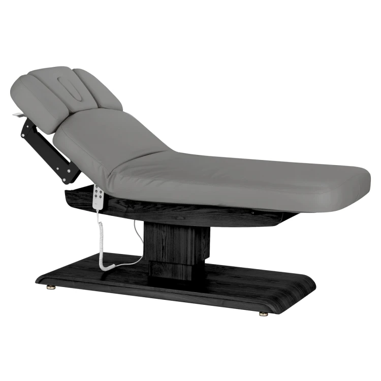 Leżanka SPA Sillon Relax szara z czarną podstawą 2
