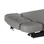 Leżanka SPA Sillon Relax szara z czarną podstawą 13