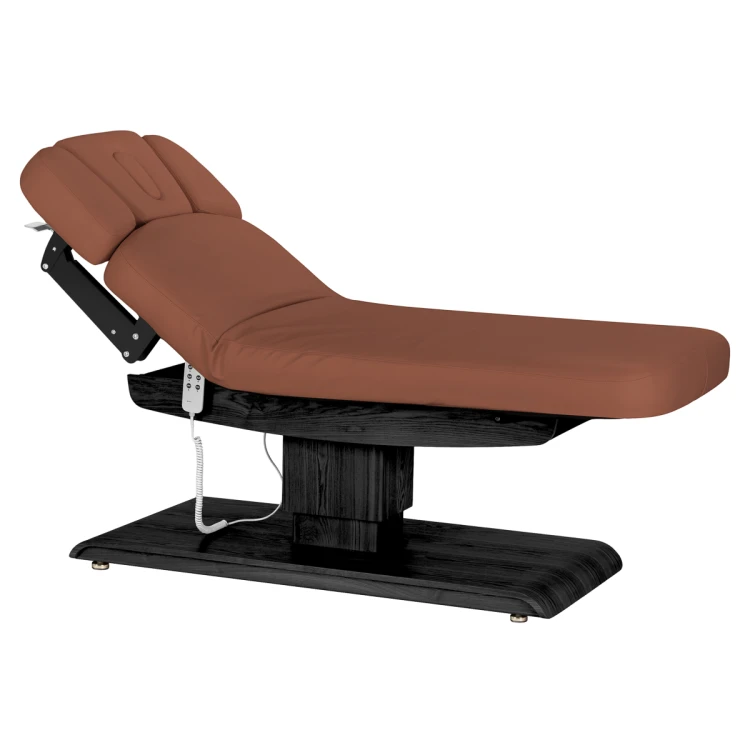 Leżanka SPA Sillon Relax brązowa z czarną podstawą 2