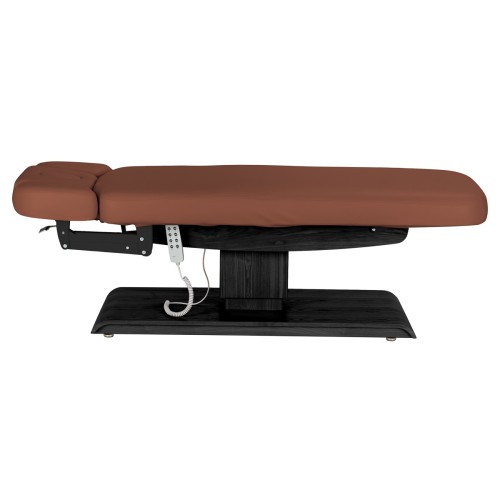 Leżanka SPA Sillon Relax brązowa z czarną podstawą 5