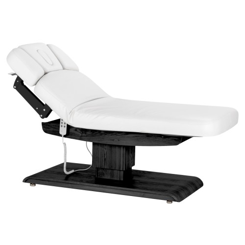 Leżanka SPA Sillon Relax biała z czarną podstawą 2