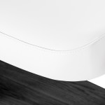 Leżanka SPA Sillon Relax biała z czarną podstawą 10