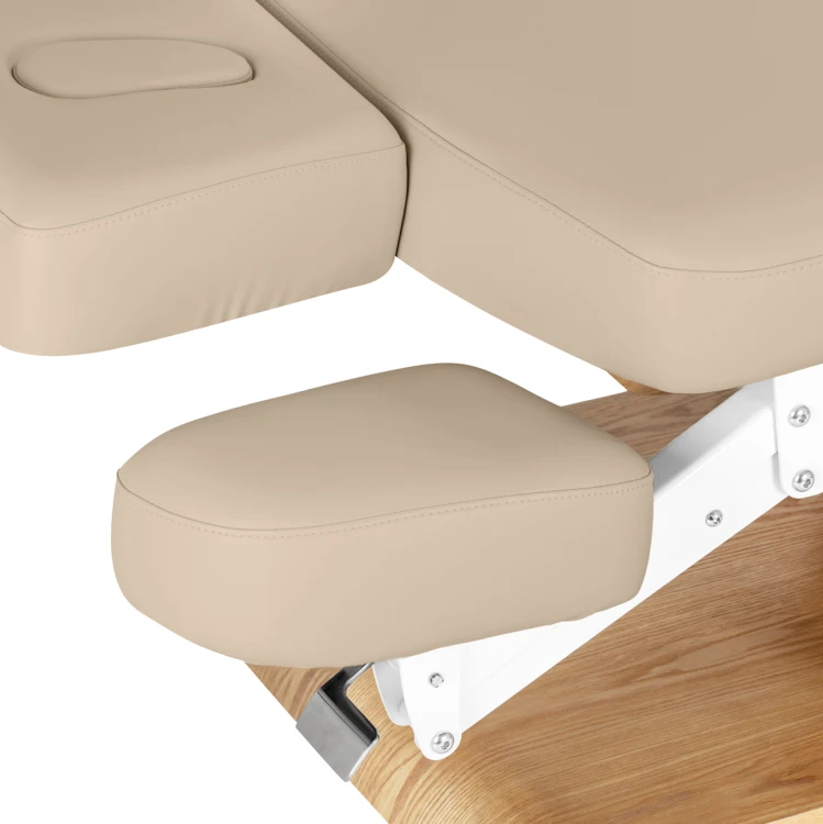 Leżanka SPA Sillon Relax beżowa z jasnobrązową podstawą 8