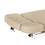 Leżanka SPA Sillon Relax beżowa z jasnobrązową podstawą 13