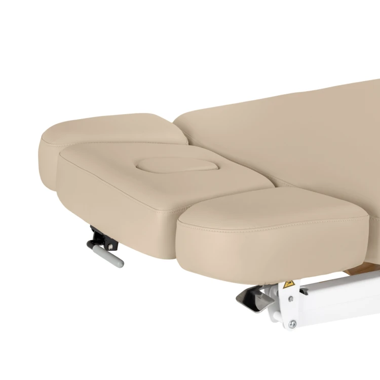 Leżanka SPA Sillon Relax beżowa z jasnobrązową podstawą 13