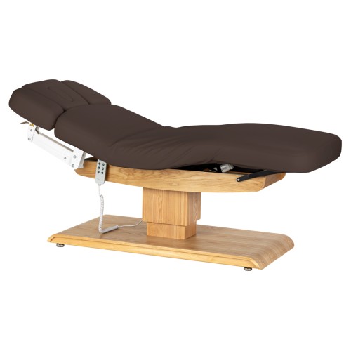 Leżanka SPA Sillon Relax brązowa ciemna z jasnobrązową podstawą 1