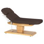 Leżanka SPA Sillon Relax brązowa ciemna z jasnobrązową podstawą 2