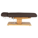 Leżanka SPA Sillon Relax brązowa ciemna z jasnobrązową podstawą 5
