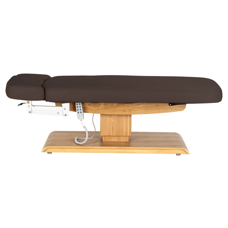 Leżanka SPA Sillon Relax brązowa ciemna z jasnobrązową podstawą 5
