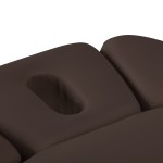 Leżanka SPA Sillon Relax brązowa ciemna z jasnobrązową podstawą 12
