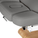 Leżanka SPA Sillon Relax szara z jasnobrązową podstawą 9
