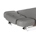Leżanka SPA Sillon Relax szara z jasnobrązową podstawą 13