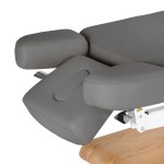 Leżanka SPA Sillon Relax szara z jasnobrązową podstawą 14