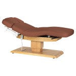 Leżanka SPA Sillon Relax brązowa z jasnobrązową podstawą 1
