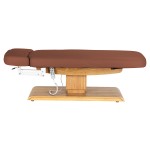 Leżanka SPA Sillon Relax brązowa z jasnobrązową podstawą 5