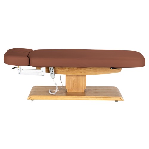Leżanka SPA Sillon Relax brązowa z jasnobrązową podstawą 5