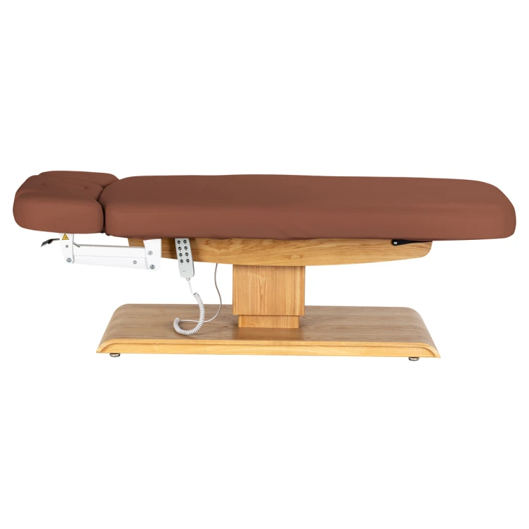 Leżanka SPA Sillon Relax brązowa z jasnobrązową podstawą 5