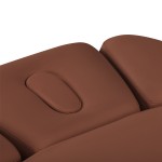 Leżanka SPA Sillon Relax brązowa z jasnobrązową podstawą 11