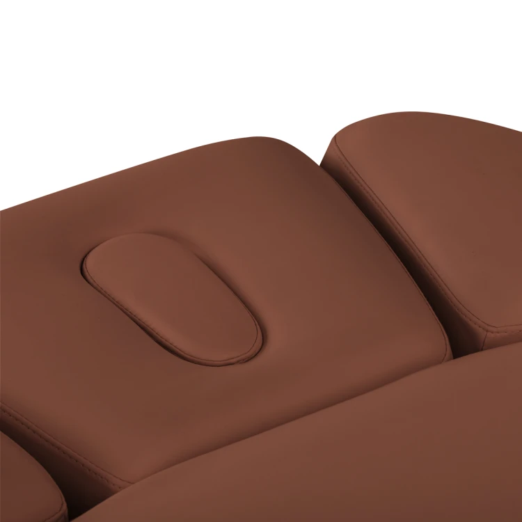 Leżanka SPA Sillon Relax brązowa z jasnobrązową podstawą 11
