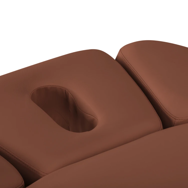 Leżanka SPA Sillon Relax brązowa z jasnobrązową podstawą 12