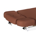 Leżanka SPA Sillon Relax brązowa z jasnobrązową podstawą 13