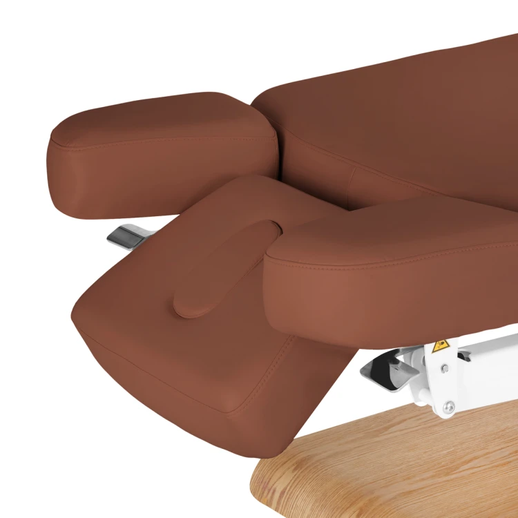 Leżanka SPA Sillon Relax brązowa z jasnobrązową podstawą 14