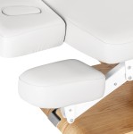 Leżanka SPA Sillon Relax biała z jasnobrązową podstawą 8