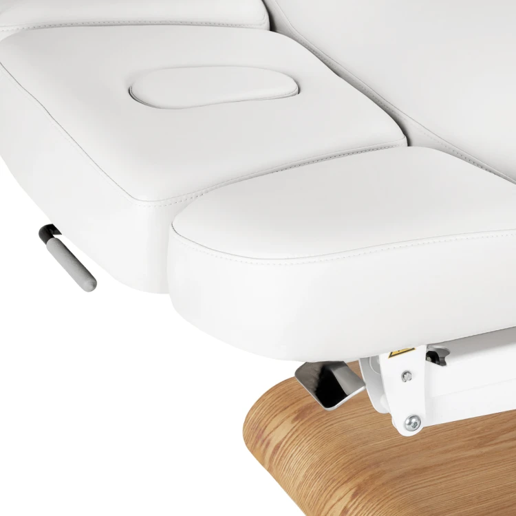 Leżanka SPA Sillon Relax biała z jasnobrązową podstawą 9