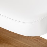 Leżanka SPA Sillon Relax biała z jasnobrązową podstawą 10