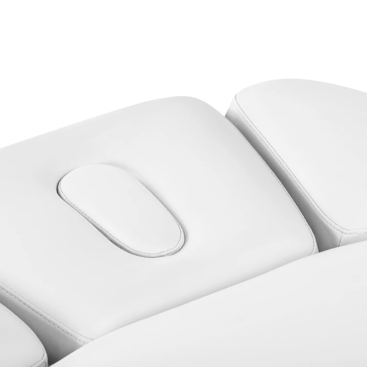 Leżanka SPA Sillon Relax biała z jasnobrązową podstawą 11