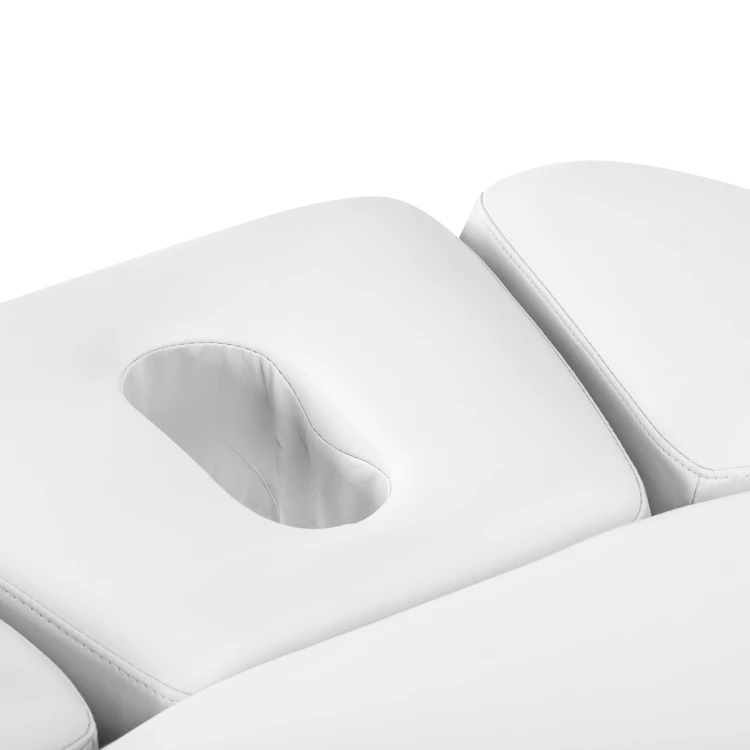 Leżanka SPA Sillon Relax biała z jasnobrązową podstawą 12