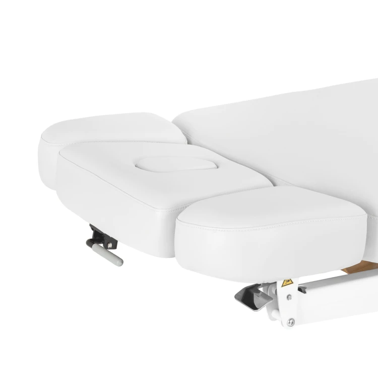 Leżanka SPA Sillon Relax biała z jasnobrązową podstawą 13