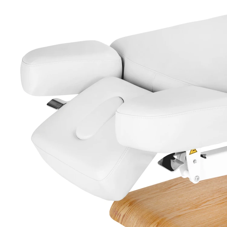 Leżanka SPA Sillon Relax biała z jasnobrązową podstawą 14
