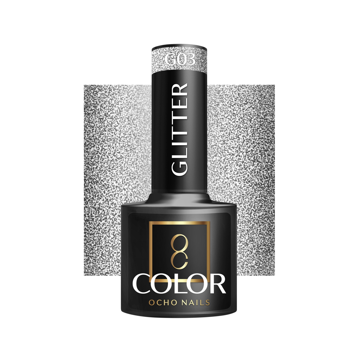 OCHO NAILS Lakier hybrydowy glitter G03 -5 g 1