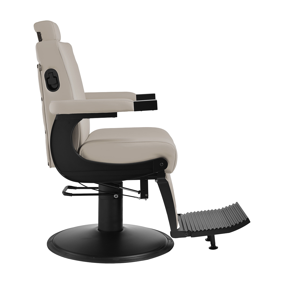 Fotel barberski Gabbiano Levi szary 4