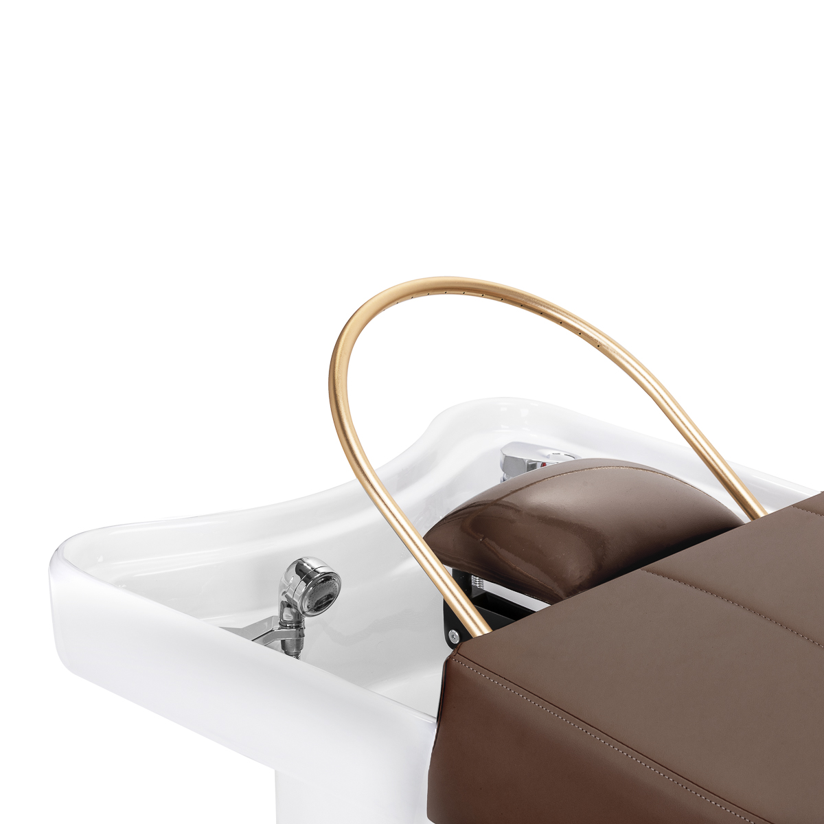 Myjnia fryzjerska z leżanką Head Spa Gabbiano 017 brązowa 5