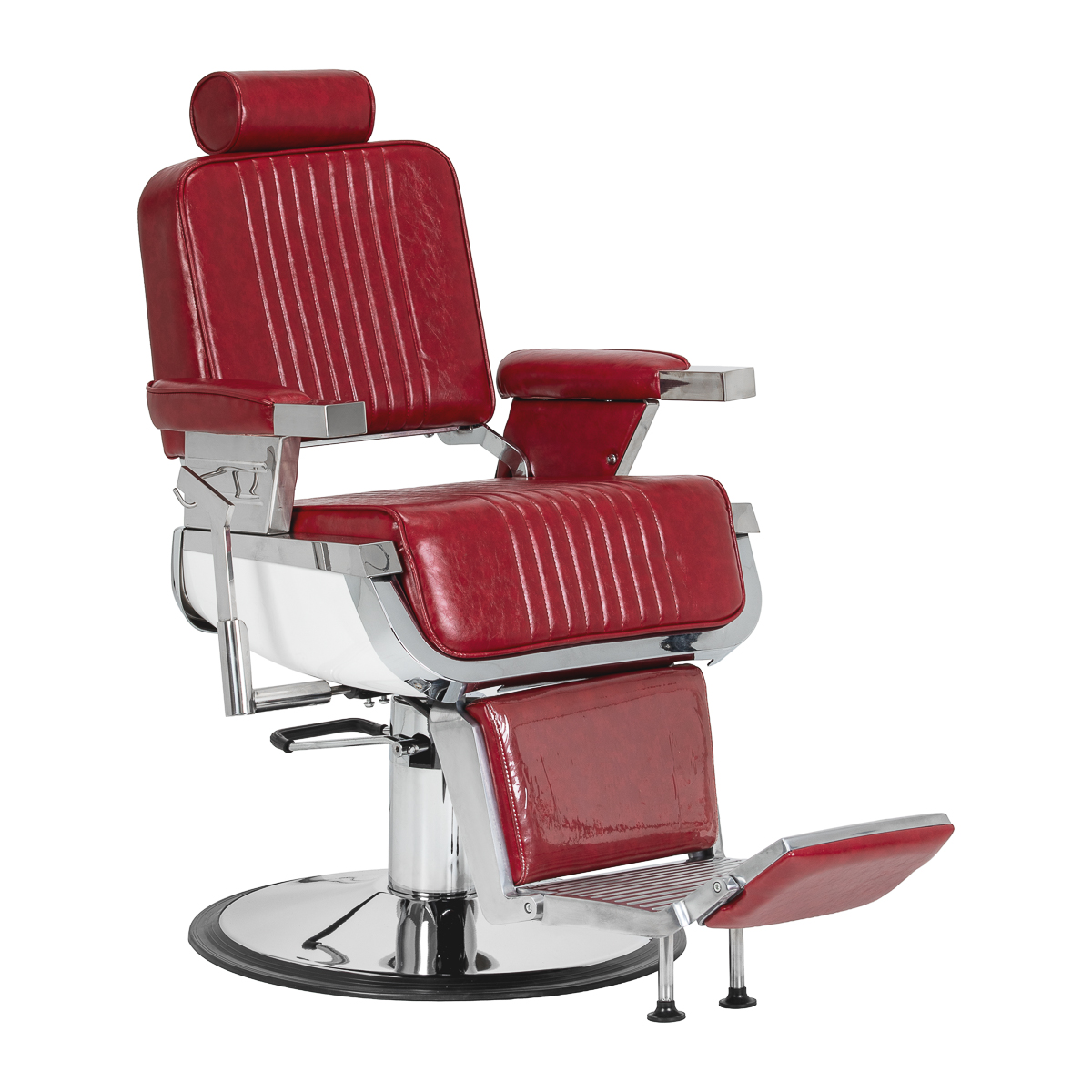 Fotel barberski Gabianno Royal X czerwony 1