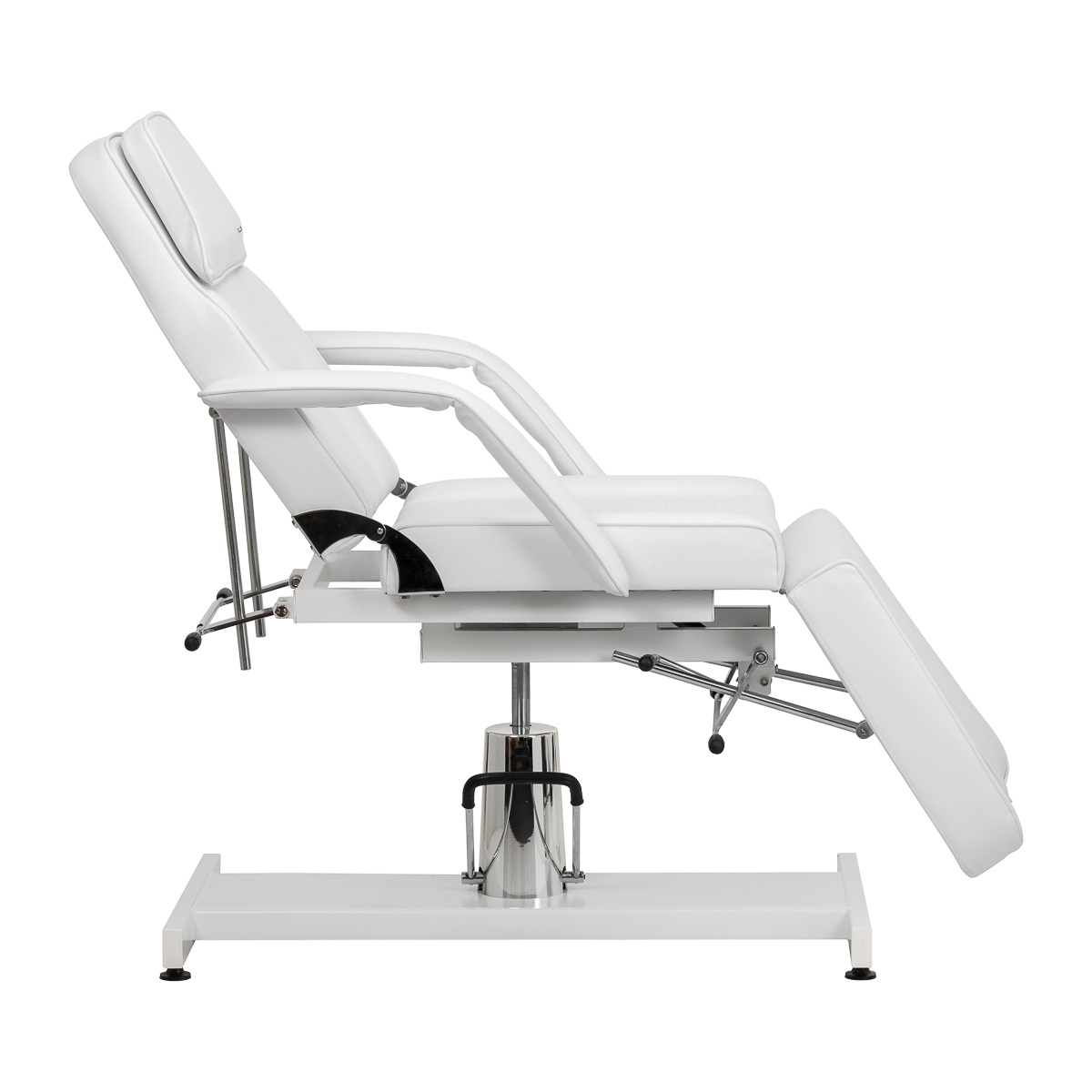 Fotel kosmetyczny hydrauliczny Sillon 210 z kołyską biały 6