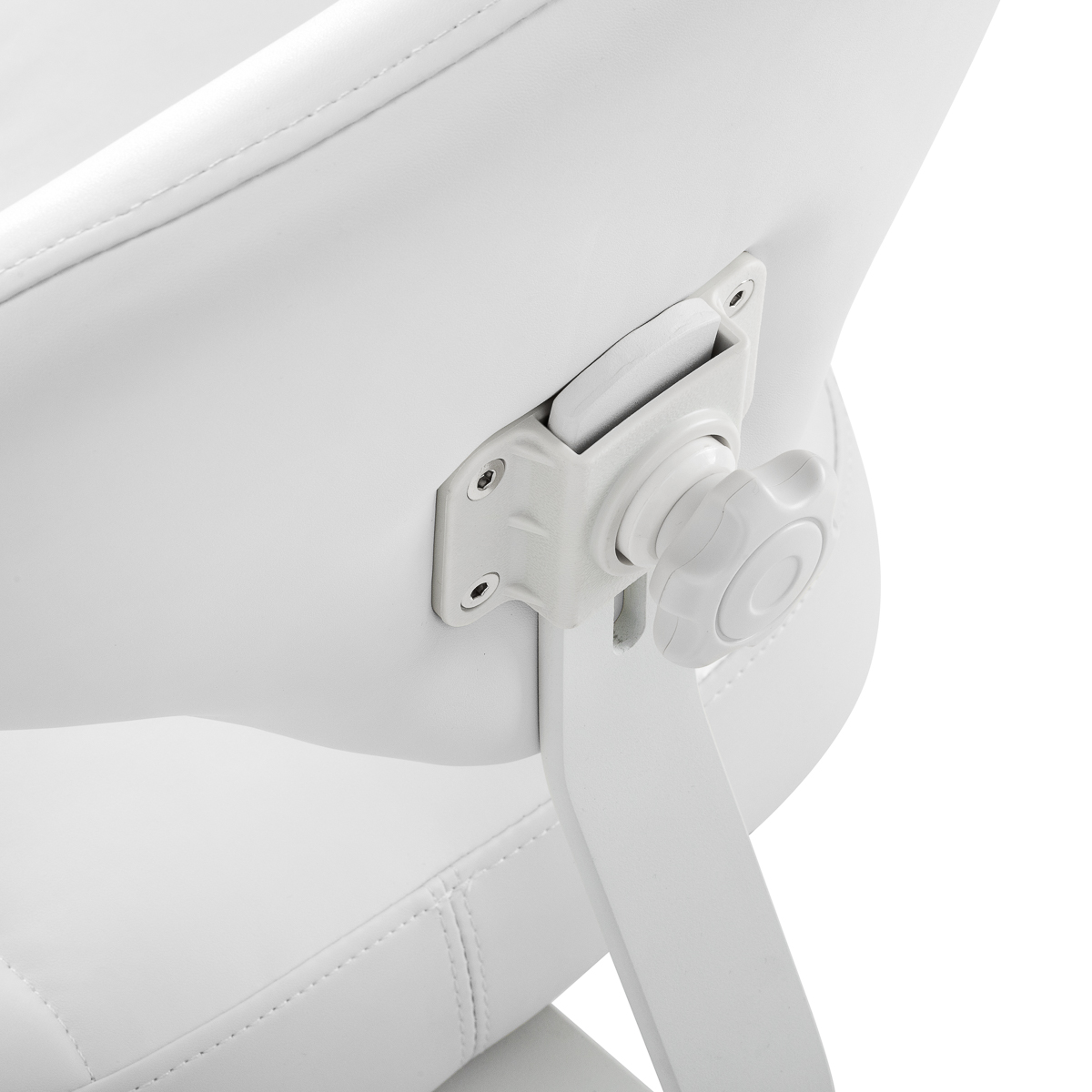 Taboret kosmetyczny Azzurro 156-F bump-up śnieżnobiały 7
