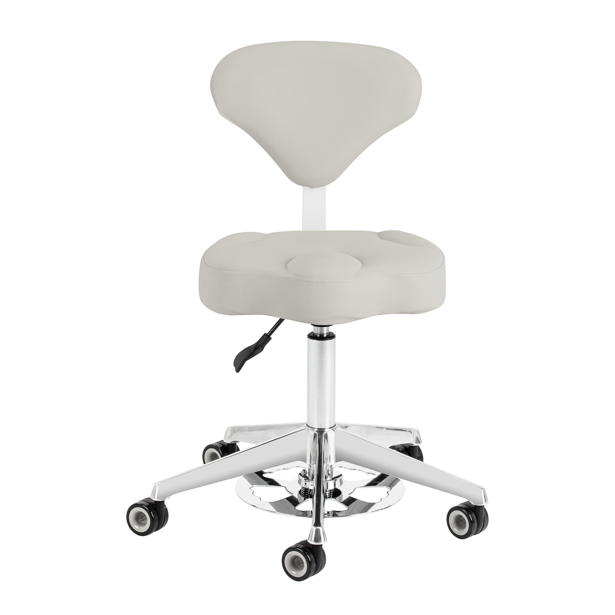 Taboret kosmetyczny Azzurro 156-F bump-up szary 2
