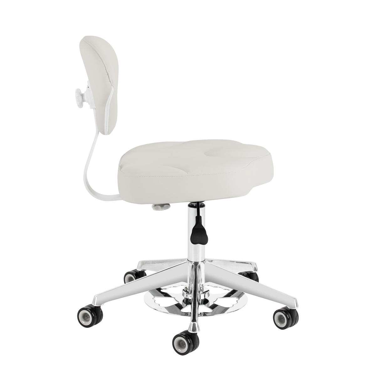 Taboret kosmetyczny Azzurro 156-F bump-up szary 4