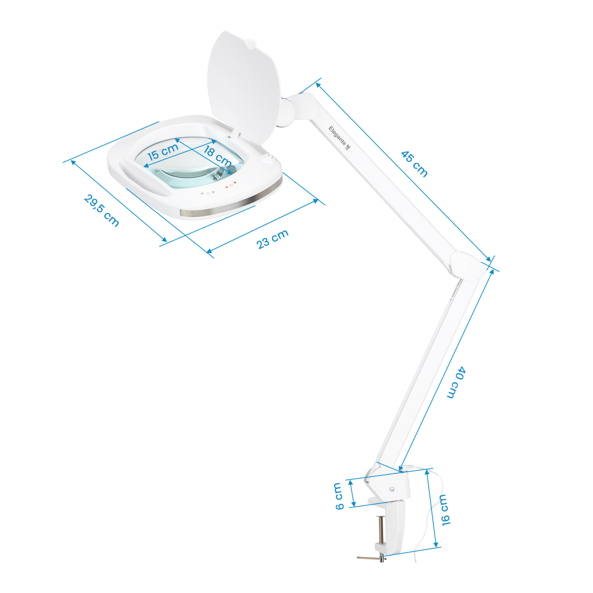 Lampa lupa Elegante 6030 60 led smd do blatu reg. natężenie światła 8