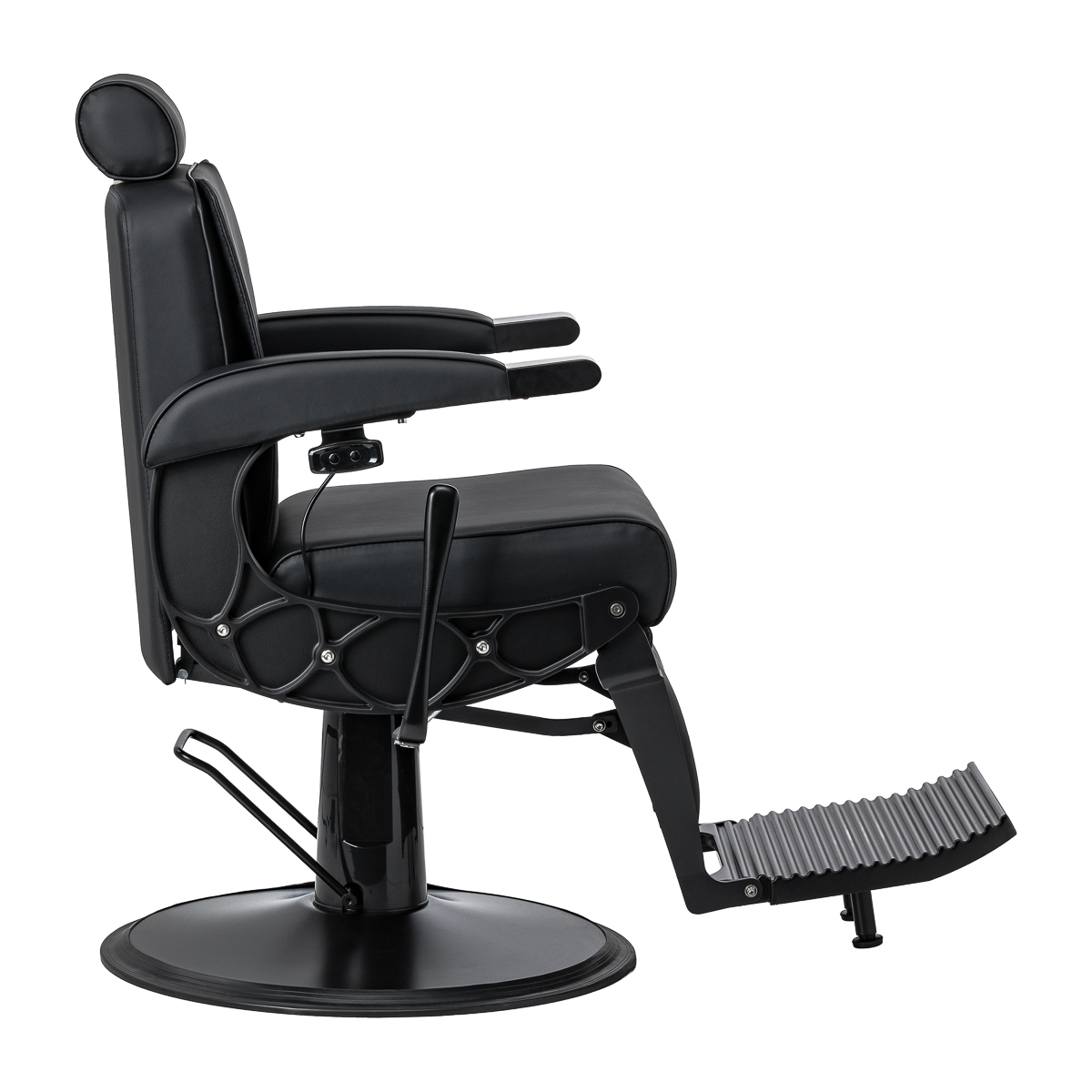 Fotel barberski z masażem Gabbiano Continental czarny 4