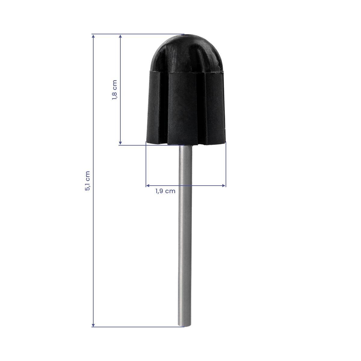 Zestaw pedicure 5 filtrów do frezarki EXO, nośnik gumowy 13mm, kapturki EXO Med Cap 7