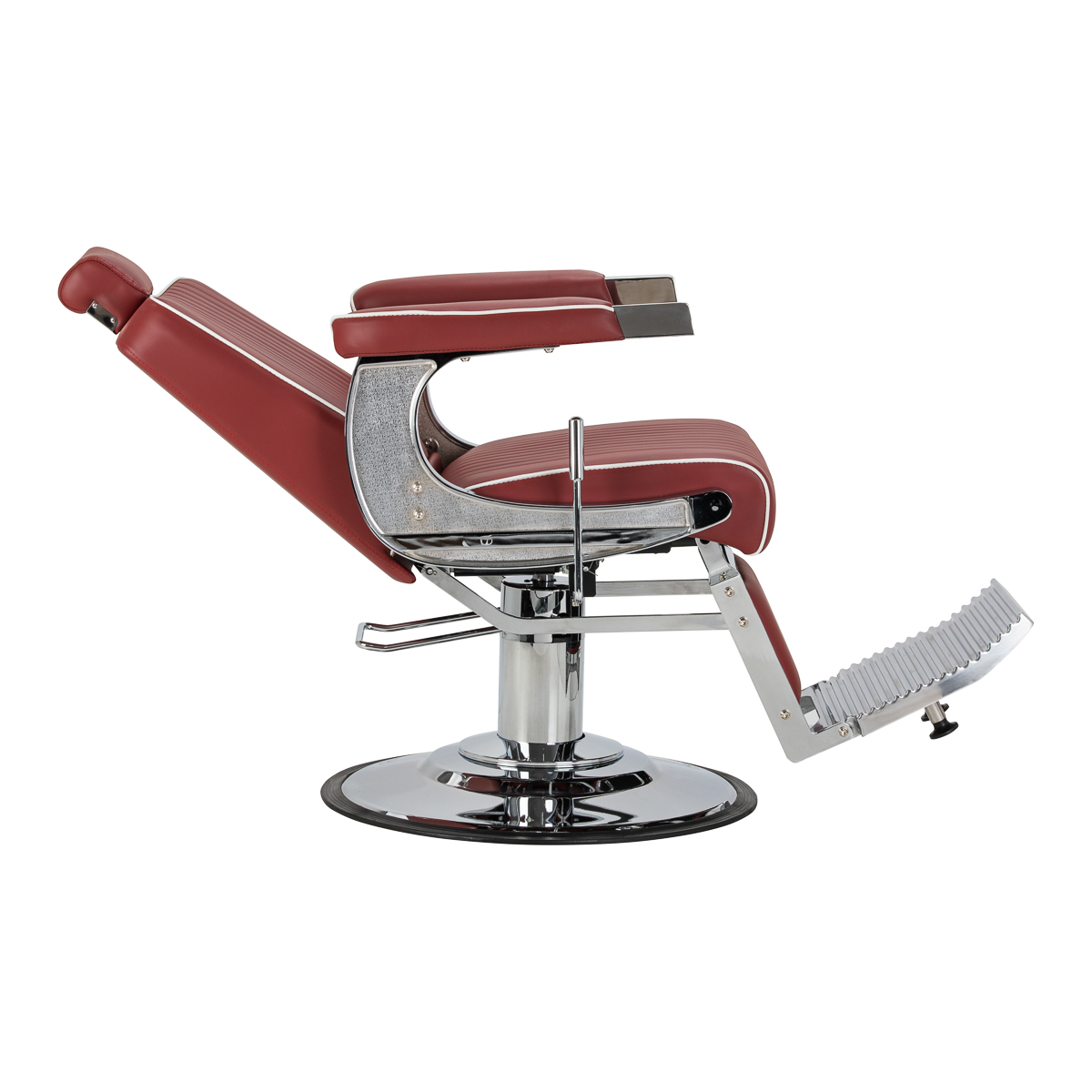 Fotel barberski Gabbiano Visionerio+ czerwony 3