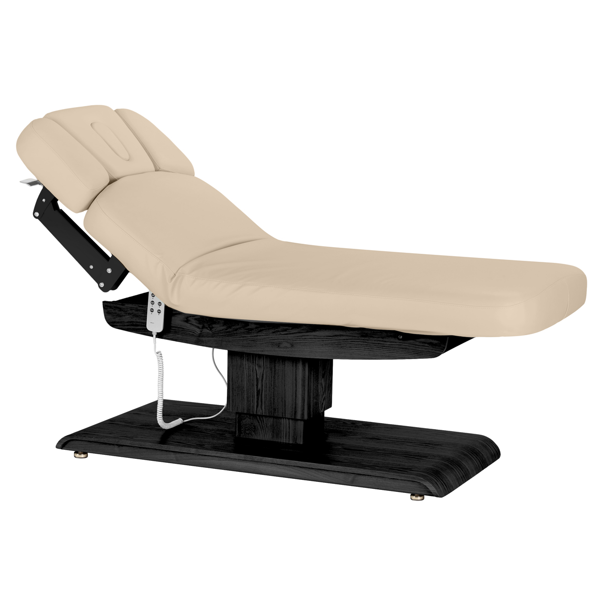 Leżanka SPA Sillon Relax beżowa z czarną podstawą 2