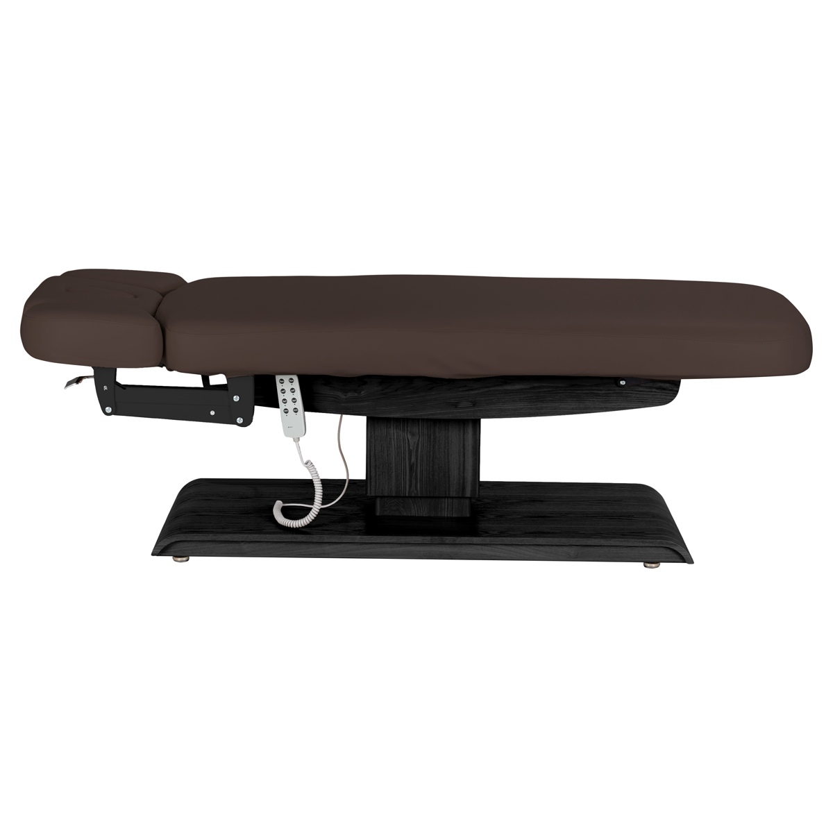 Leżanka SPA Sillon Relax brązowa ciemna z czarną podstawą 5