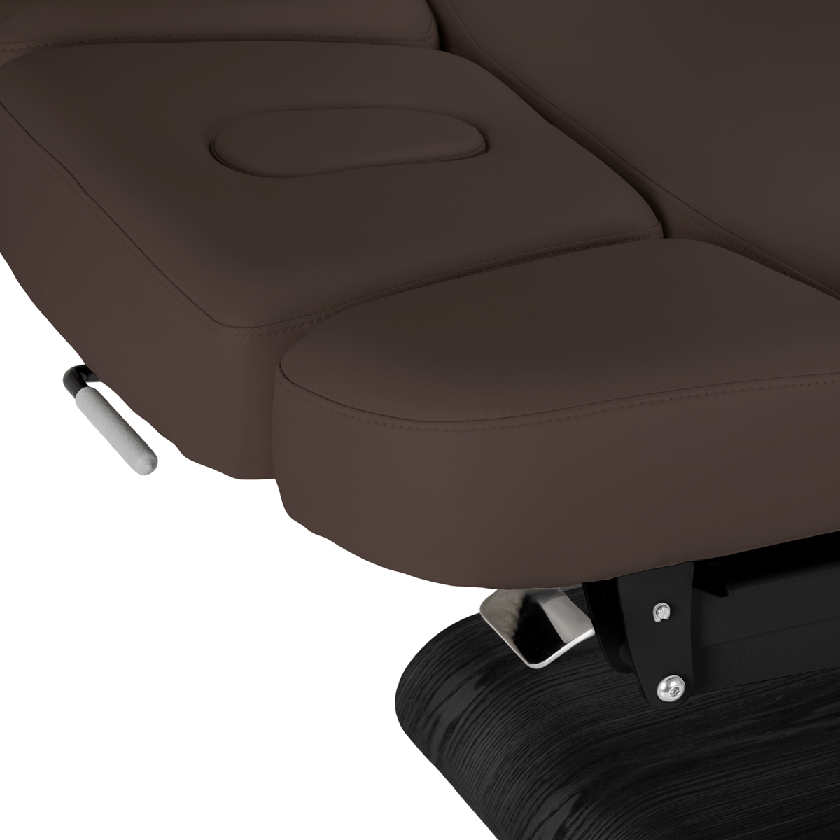 Leżanka SPA Sillon Relax brązowa ciemna z czarną podstawą 9