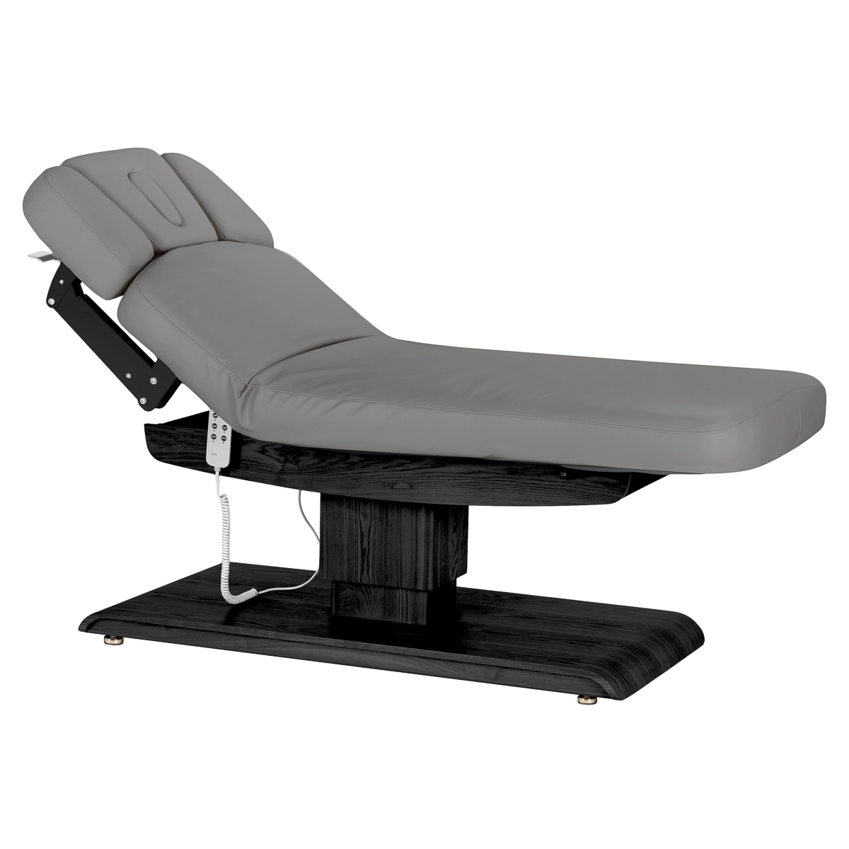 Leżanka SPA Sillon Relax szara z czarną podstawą 2